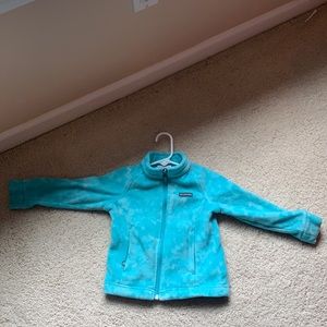 A toddler teal combos fleece